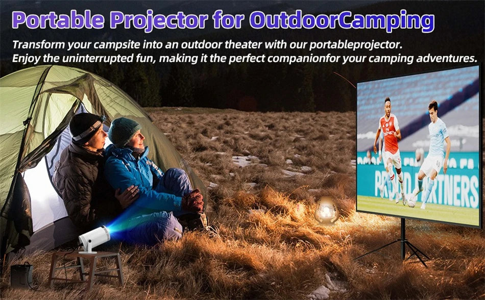 Clearance Sale- KaiAqua FY300 Mini Projector 4K 200ANSI BT5.0 720P Cinema Outdoor Portable Projetor  2000Lumens