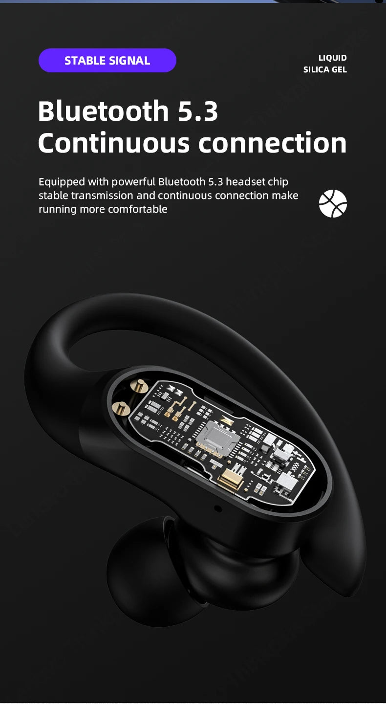 3/5/10PCS Original Lenovo LP75 TWS Sports Headphones Wireless Bluetooth 5.3 EarHook Noise Reduction Gaming Earphone Wholesale