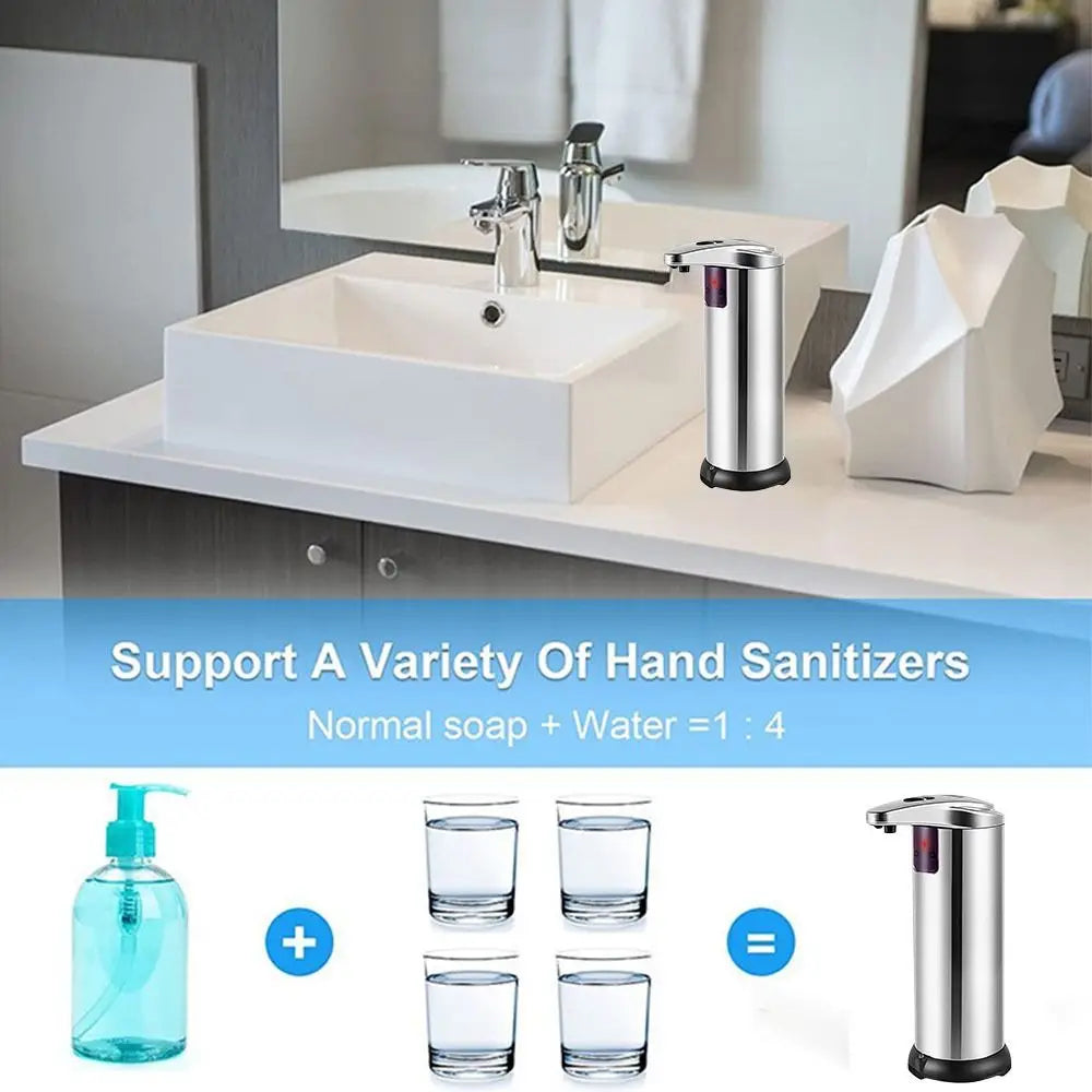 Touchless Smart Induction Soap Dispenser Large Capacity Waterproof Design Automatic Soap Dispenser Sensor Technology