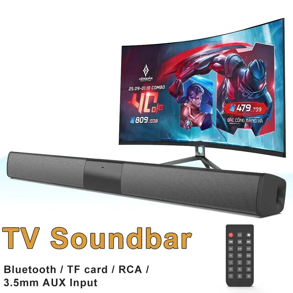 Wireless Subwoofer Soundbar For TV Bluetooth Speaker Sound Bar Box Music Radio FM Big Bocina Bass Blootooth Caixa De Som Coluna