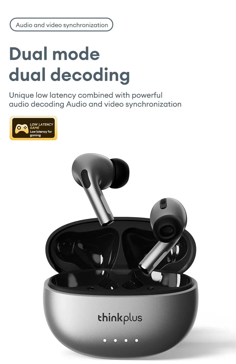 Lenovo LP5 PRO Wireless Bluetooth 5.4 Earphones TWS HiFi Sound Gaming Earbuds LP5Pro Sport headset Long Standby with Mic 2025