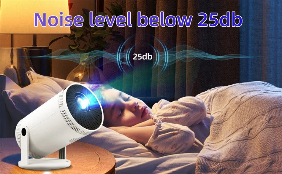 Clearance Sale- KaiAqua FY300 Mini Projector 4K 200ANSI BT5.0 720P Cinema Outdoor Portable Projetor  2000Lumens