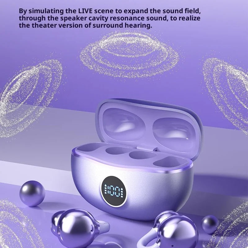 Original SONY Ear clip OWS Wireless Bluetooth Ear Clip Headphones sports Gaming Headset HIFI Surround Sound Earbuds With Mic