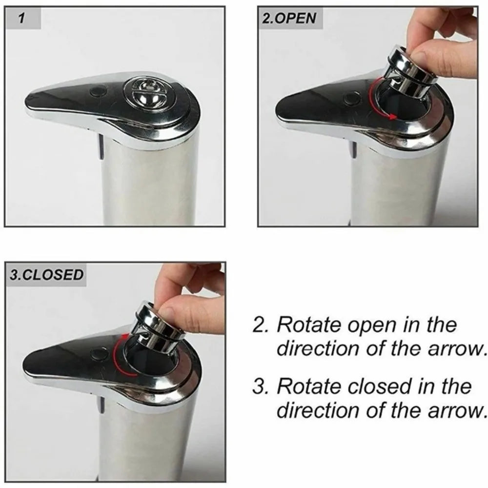 Touchless Smart Induction Soap Dispenser Large Capacity Waterproof Design Automatic Soap Dispenser Sensor Technology