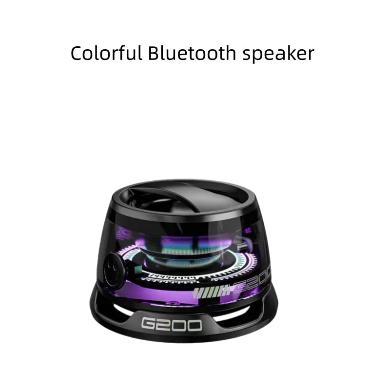 Portable Bluetooth Speaker HECATE G200 RGB Lighting Magnetic Speaker BT5.3 Mini Sound Box 7 Hours Playback Phone Holder
