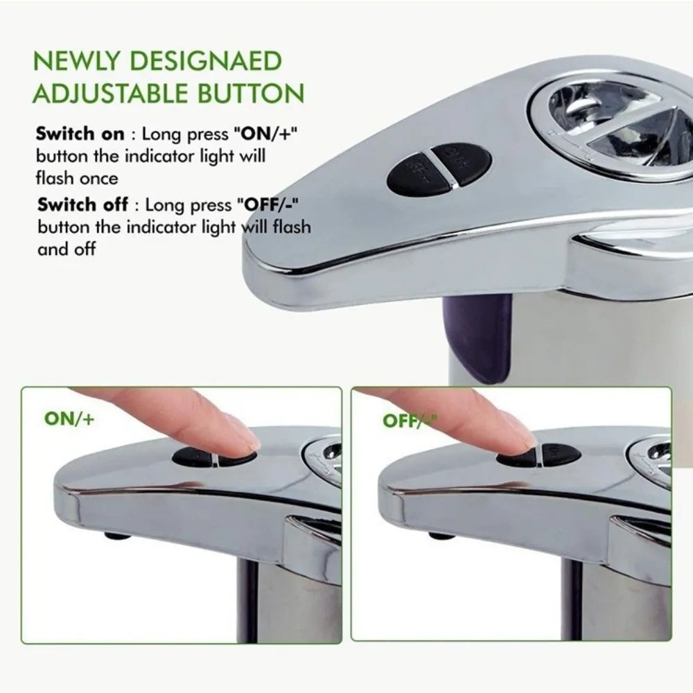 Touchless Smart Induction Soap Dispenser Large Capacity Waterproof Design Automatic Soap Dispenser Sensor Technology