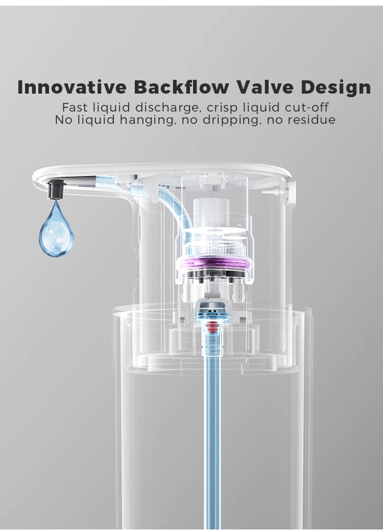 480ml Kitchen Soap Dispenser Automatic Sensor Hand Sanitizer Machine Intelligent Electric Body Wash Soap Dispenser 304 Stainless Steel