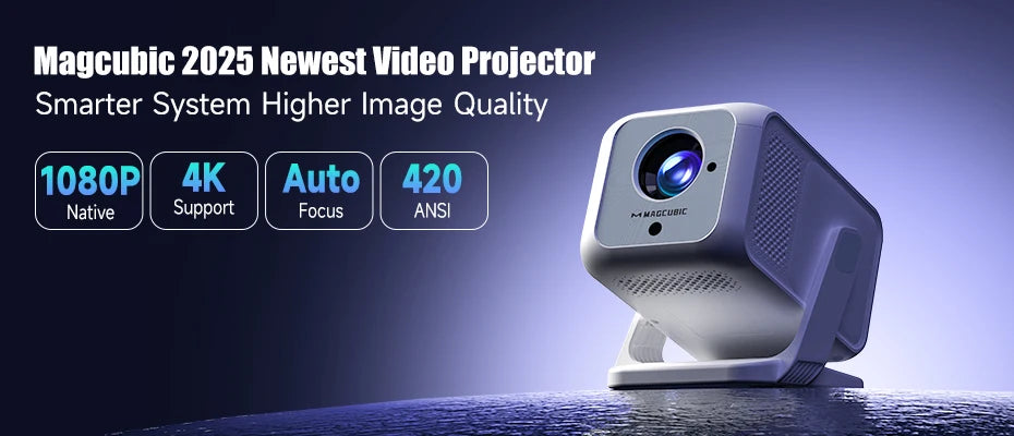 Magcubic HY320 Mini Newly Native 720P Android 11 4K Projector 300ANSI Wifi6 BT5.0 Cinema Outdoor Portable 180° Rotable Projector