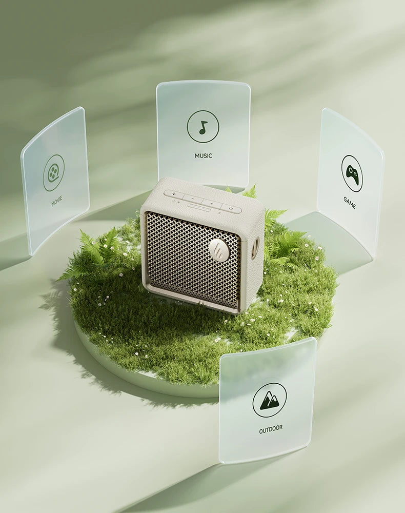 Edifier ES20 Portable Bluetooth Speaker Wireless Speaker IP67 Waterproof Light Effects Outdoor Speakers Deep Bass with Mic