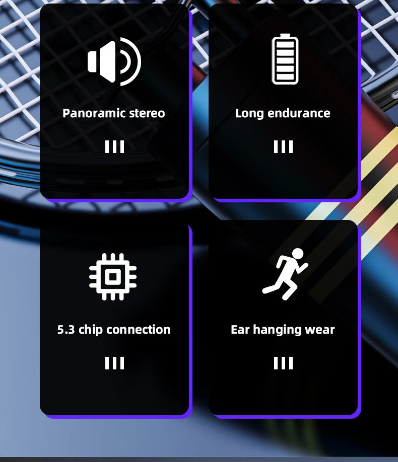 3/5/10PCS Original Lenovo LP75 TWS Sports Headphones Wireless Bluetooth 5.3 EarHook Noise Reduction Gaming Earphone Wholesale